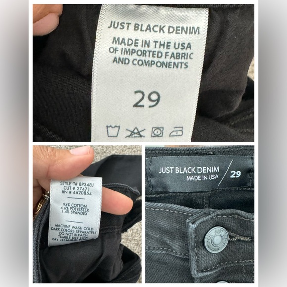 Just black denim high waist size 29 - Picture 5 of 8